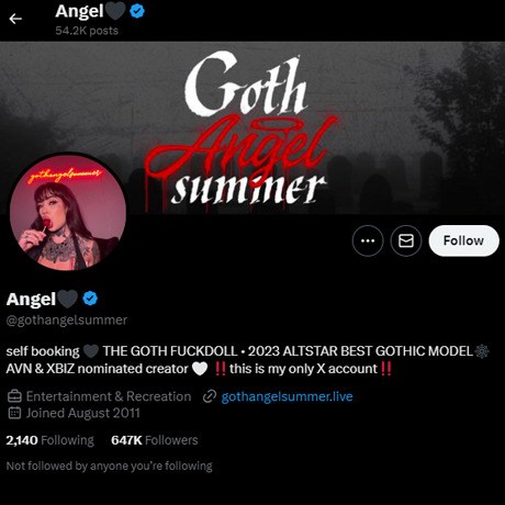 Goth Angel Summer