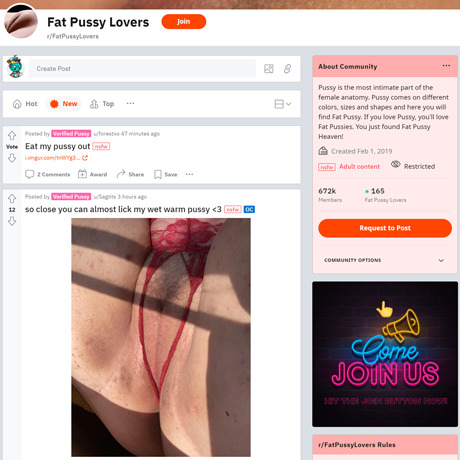 Fat Pussy Lovers