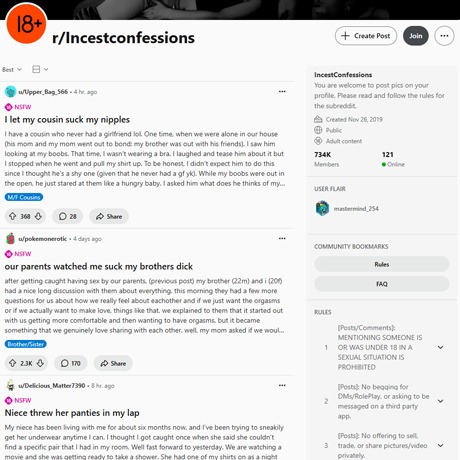 Reddit Taboo Confessions