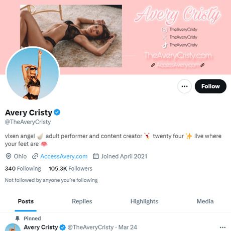 Avery Cristy Twitter