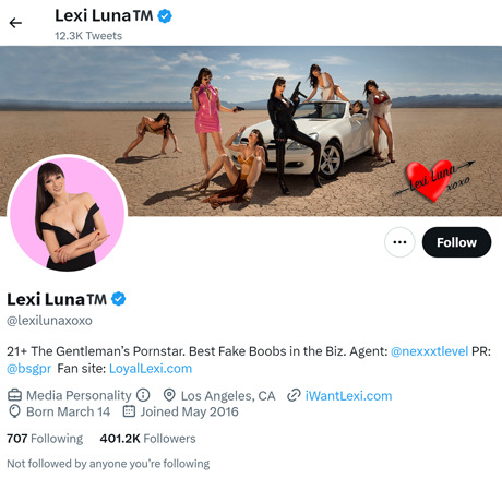 Lexi Luna Twitter