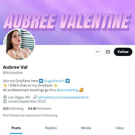 Aubree Valentine Twitter
