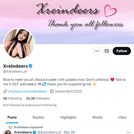 XReindeers Twitter