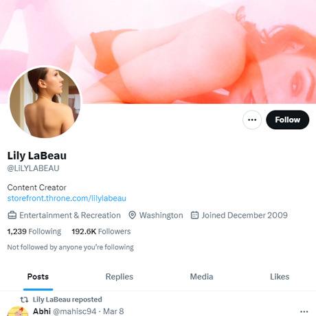 Lily LaBeau Twitter