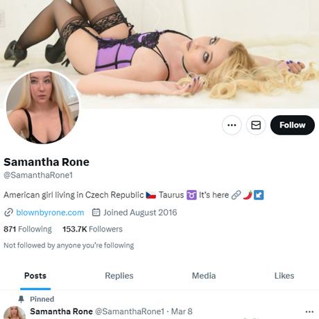 Samantha Rone Twitter