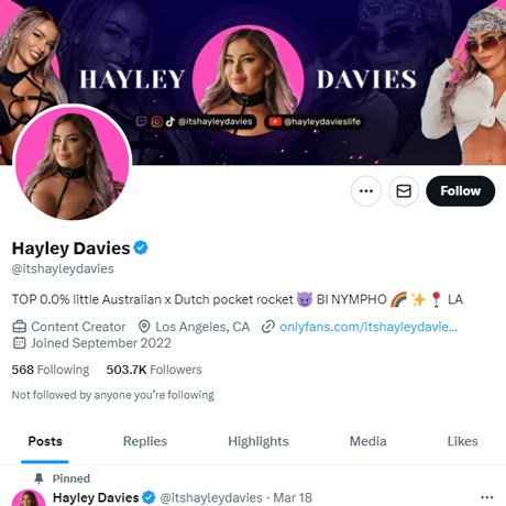 Hayley Davies Twitter