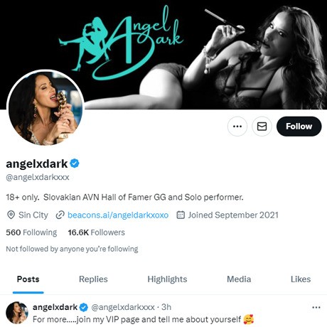 Angel Dark Twitter