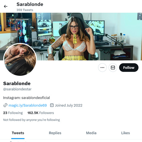 Sara Blonde Twitter