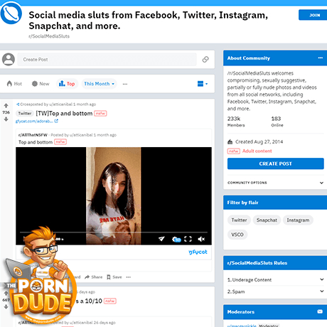Social Media Sluts