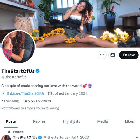 TheStartOfUs Twitter