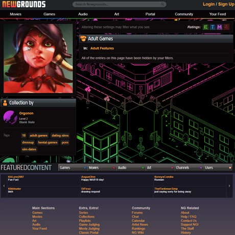 NewGrounds Adult Games