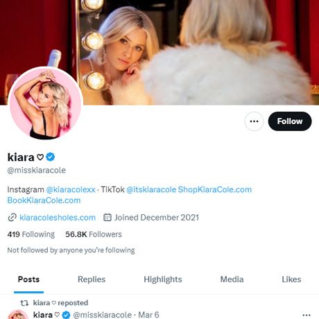 Kiara Cole Twitter