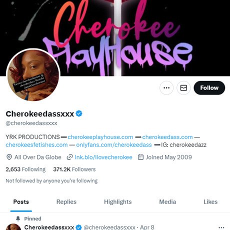 Cherokee D' Ass Twitter