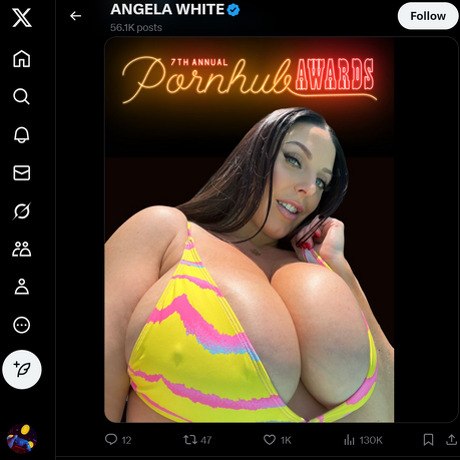 Angela White Twitter