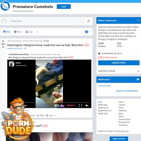 Premature Cumshots