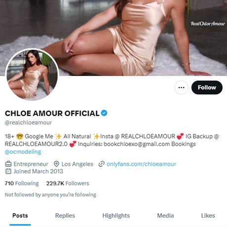 Chloe Amour Twitter