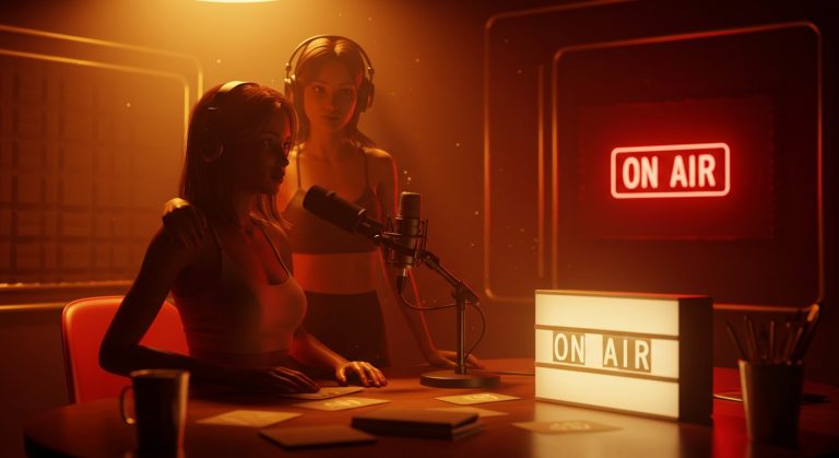 Octavia Red Shines in Girlsway’s Steamy Podcast Scene