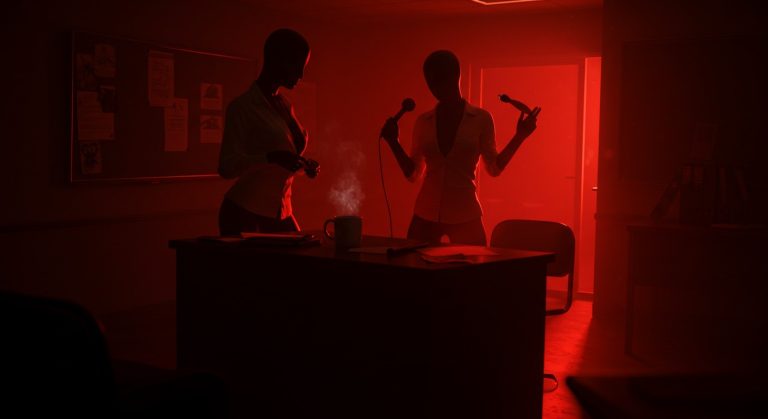 Victoria Peaks & MissBehavin’s Lesbian Teacher’s Lounge Scene
