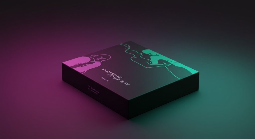 Inclusive packaging design for LGBTQ+ pleasure products builds trust and loyalty with vibrant visuals and gender-neutral language.