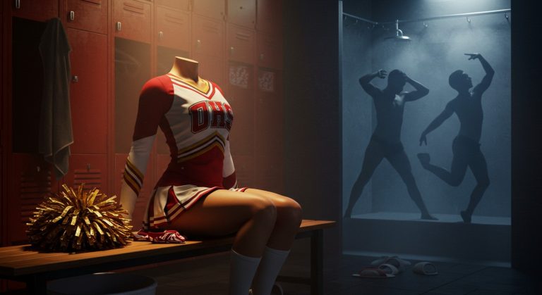 Jade Venus Shines in Trans Cheerleaders 2 Scene