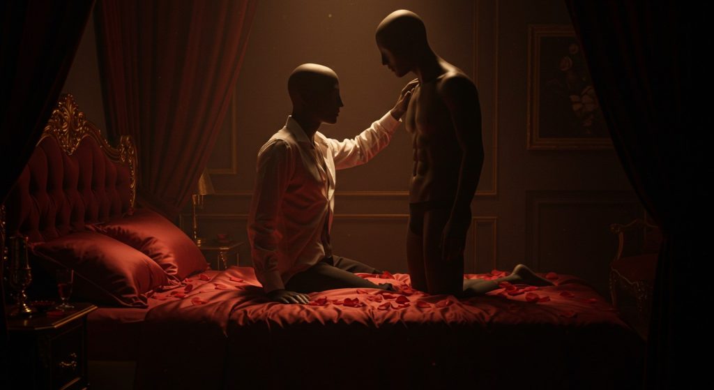 Jordan James & Zack MacKay ignite Noir Male’s Bareback Seductions with raw, intense gay action. A stellar cast delivers fiery passion in 4K. Dive in!