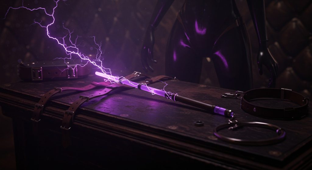 The Dungeon Store brings violet wands and BDSM toys to Electropolis at 910 WeHo, June 20. Dive into electro play in a safe, electric vibe!