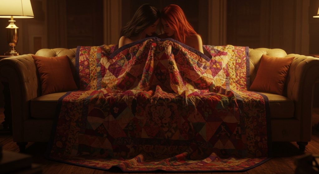 Zariah Aura and Sophia Locke ignite in Transfixed’s Undercover Stepdaughter, a steamy, secret-fueled scene. Watch the quilt-hid passion unfold!