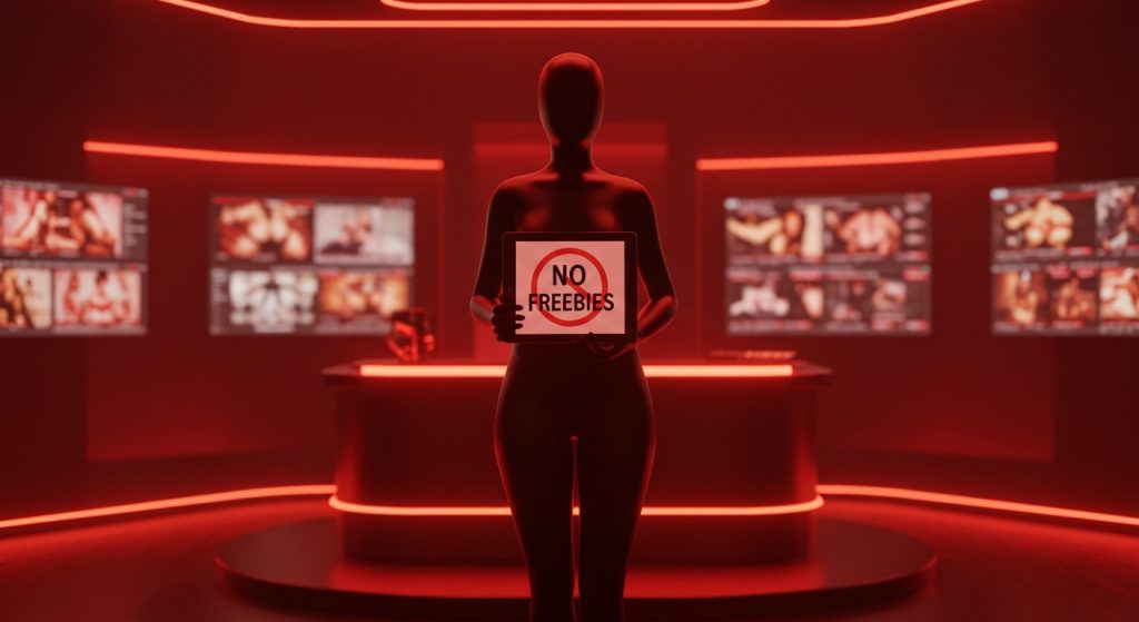 Learn to tackle freebie culture with boundaries. Protect your income and vibe as an adult content creator with these pro tips!