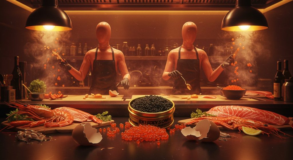 Holly Randall battles Amanda Nicole in This Is Fire S7’s intense kitchen showdown, cooking up soft-shell crab eggs benedict for a ,000 prize.