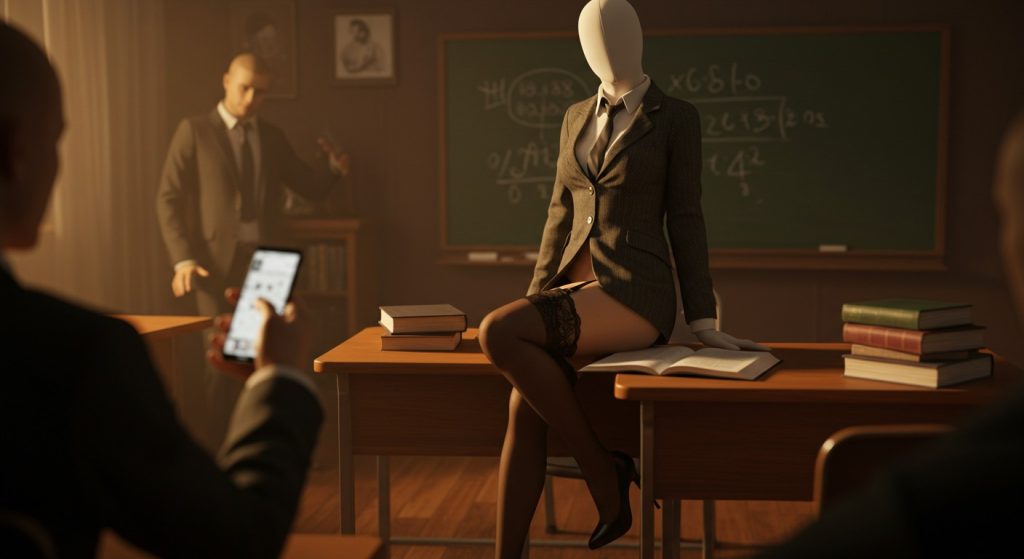 Sadie Rose delivers a steamy teacher-student threesome in Good Students, Bad Teacher. Raw passion, bold role-play, and intense action await!