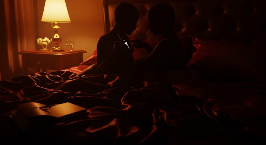 Mindi Mink and Mia Simone deliver two steamy scenes packed with taboo passion, strap-on play, and role-reversal in a bold fauxcest fantasy.
