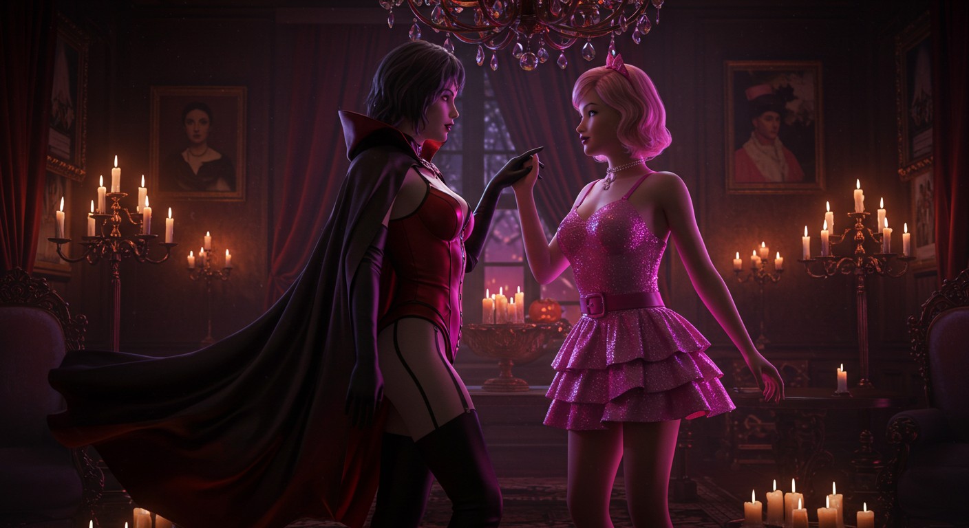 Serene Siren’s Vampirella Seduces Barbie in Lesbian Sex Clip