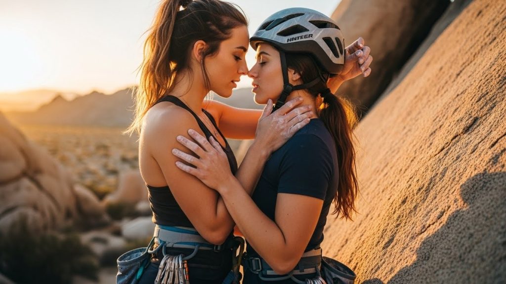 Dive into the sizzling lesbian scene with Charlee Chaste and Victoria Voxxx in Erika Lust's Arete – rock climbing turns into intense outdoor passion in Joshua Tree. Nominated for 2026 AVN Best Girl/Girl.