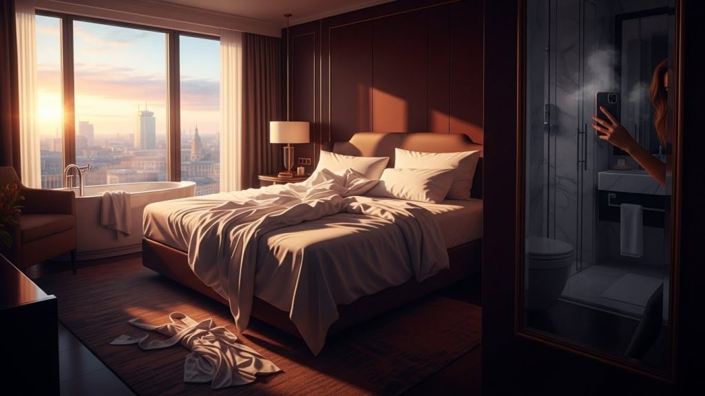 Cherie DeVille surprises Kieran Lee in a raw, self-shot Berlin hotel gonzo scene. Unscripted hardcore heat now live on her OnlyFans – 70% off for new subs!